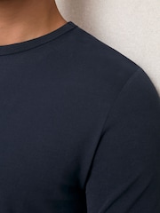 Reiss Navy Joe Stretch-Cotton Crew-Neck T-Shirt - Image 4 of 6