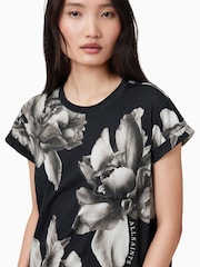 AllSaints Black Anna 100% Cotton T-Shirt - Image 2 of 7