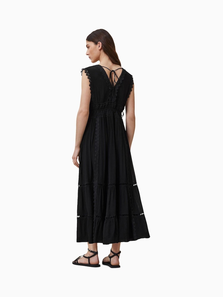 AllSaints Black Xanthe Dress - Image 2 of 7