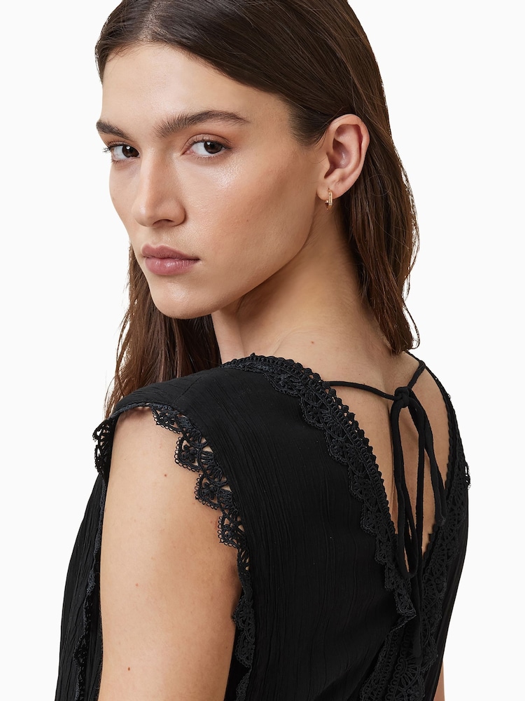 AllSaints Black Xanthe Dress - Image 5 of 7