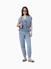 AllSaints Blue Val Trousers - Image 3 of 8