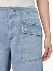 AllSaints Blue Val Trousers - Image 6 of 8