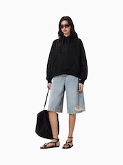 AllSaints Black Stacks Talon Hoodie - Image 3 of 8