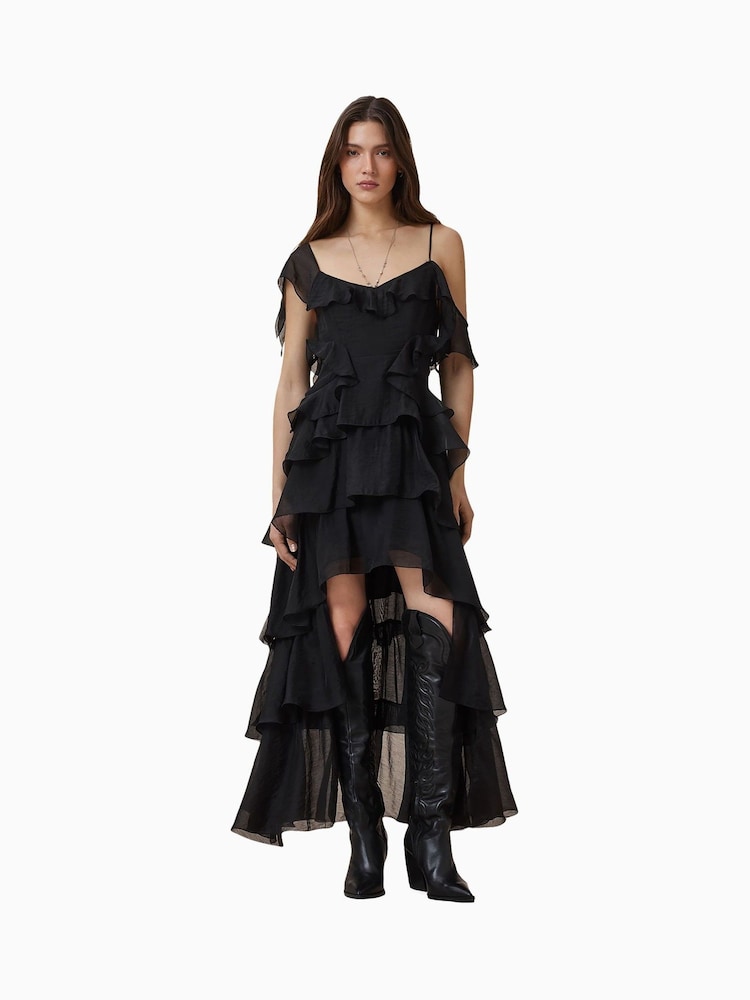 AllSaints Black Sienna Dress - Image 1 of 8