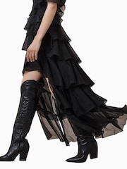 AllSaints Black Sienna Dress - Image 4 of 8