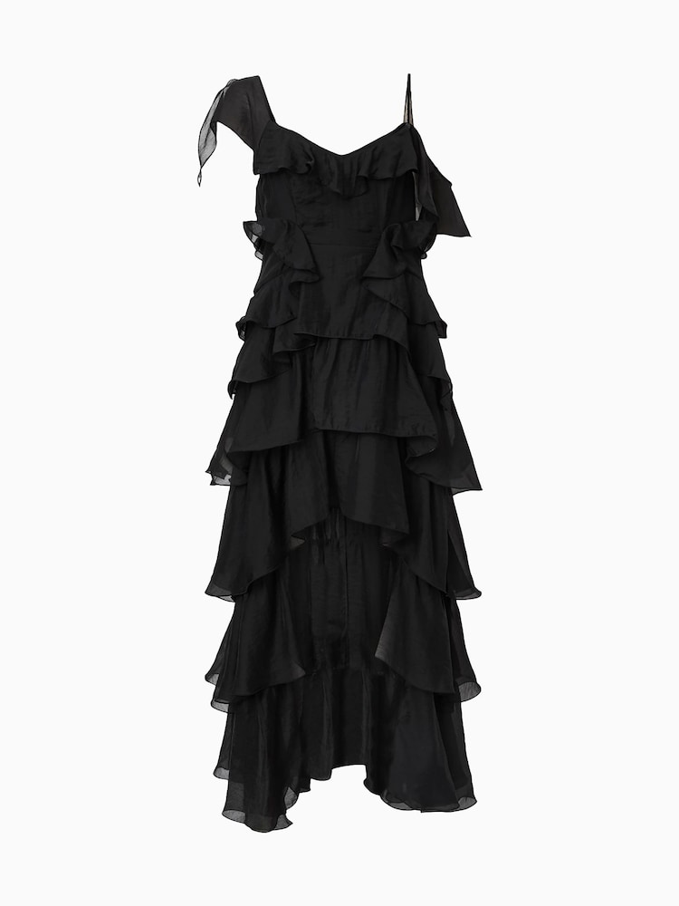 AllSaints Black Sienna Dress - Image 8 of 8