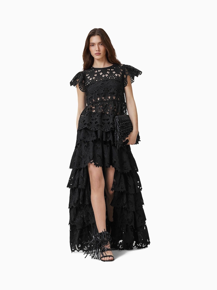 AllSaints Black Cavarly Embriodery Skirt - Image 2 of 8