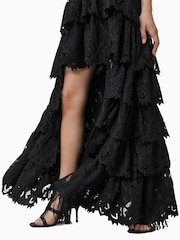 AllSaints Black Cavarly Embriodery Skirt - Image 5 of 8