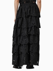 AllSaints Black Cavarly Embriodery Skirt - Image 6 of 8