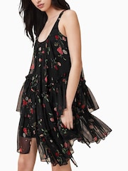 AllSaints Black Rach Dress - Image 3 of 7