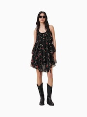 AllSaints Black Rach Dress - Image 4 of 7