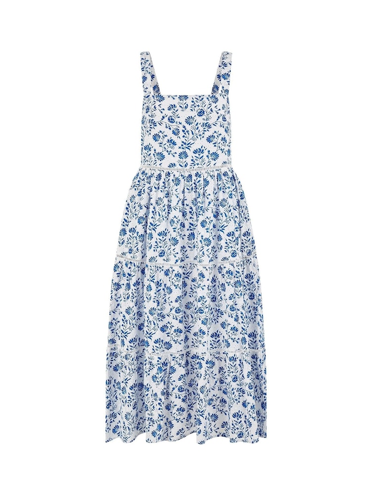 Yumi 100% Cotton Floral Broderie Anglaise Midi Sun Dress - Imagen 5 de 5 Yumi 100% Cotton Floral Broderie Anglaise Midi Sun Dress - Imagen 5 de 5