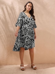 Evans Short Hi Lo Black Dress - Image 2 of 5