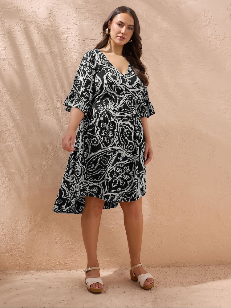 Evans Short Hi Lo Black Dress - Image 2 of 5