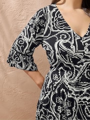 Evans Short Hi Lo Black Dress - Image 4 of 5