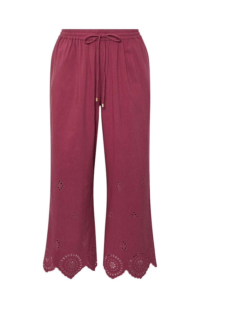 Evans Red Cutwork Trousers - Image 3 of 3