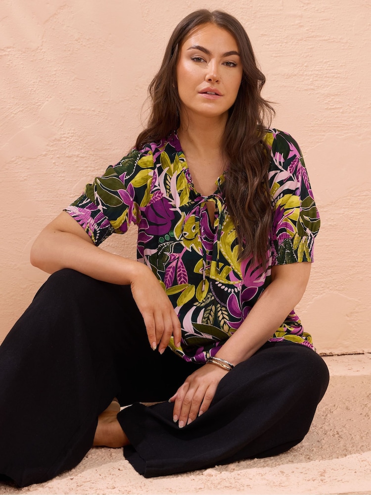 Evans Green Sleeveless Boho Top - Image 1 of 5
