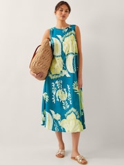 Monsoon Blue Amisha Tunic Midi Dress - Image 3 of 4