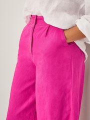 Monsoon Pink Frida Wide Leg Trousers - Image 3 of 6