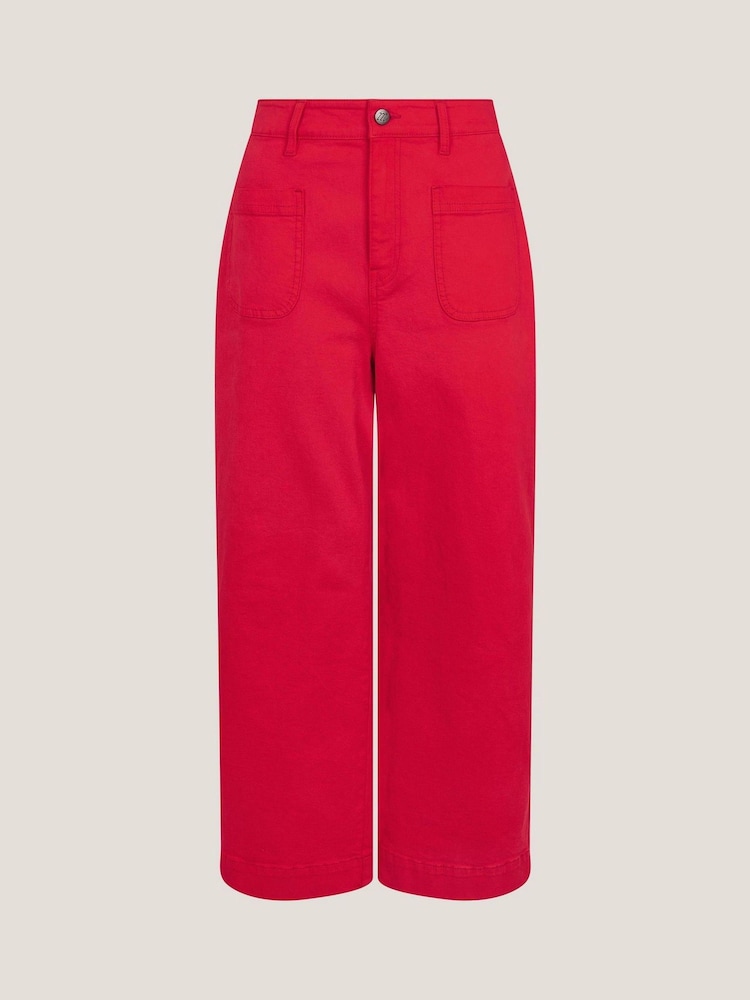 Monsoon Red Arlo Regular Crop Jeans - Image 5 of 5