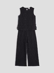 River Island Black Girls Lace Bow Side Top Set - Image 5 of 5