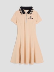 River Island Brown Girls Rib Zip Dress - Image 1 of 4