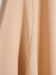 River Island Brown Girls Rib Zip Dress - Image 4 of 4