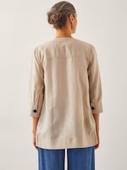 Monsoon Natural Dana Button Through Jacket - Image 4 of 5