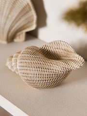 Set of 3 Rattan Effect Shells Ornament - Imagen 2 de 4