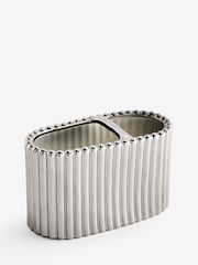 Chrome Rib Toothbrush Tidy - Image 1 of 1