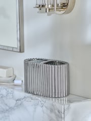 Chrome Rib Toothbrush Tidy - Image 2 of 4