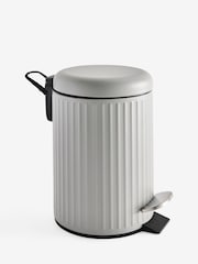 Light Grey Rib Soft Close 3 Litre Pedal Bin - Image 2 of 2