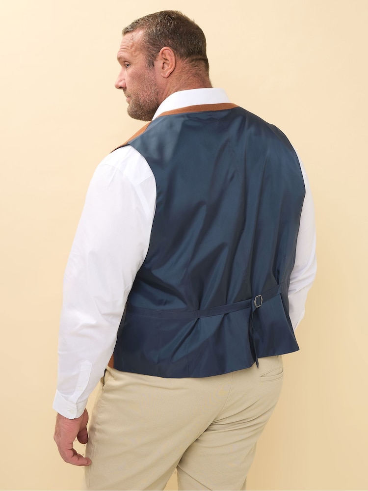 BadRhino Big & Tall Brown Tweed Waistcoat - Image 2 of 3