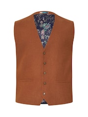 BadRhino Big & Tall Brown Tweed Waistcoat - Image 5 of 5