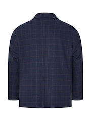 BadRhino Big & Tall Blue Tweed Suit Jacket - Image 4 of 5