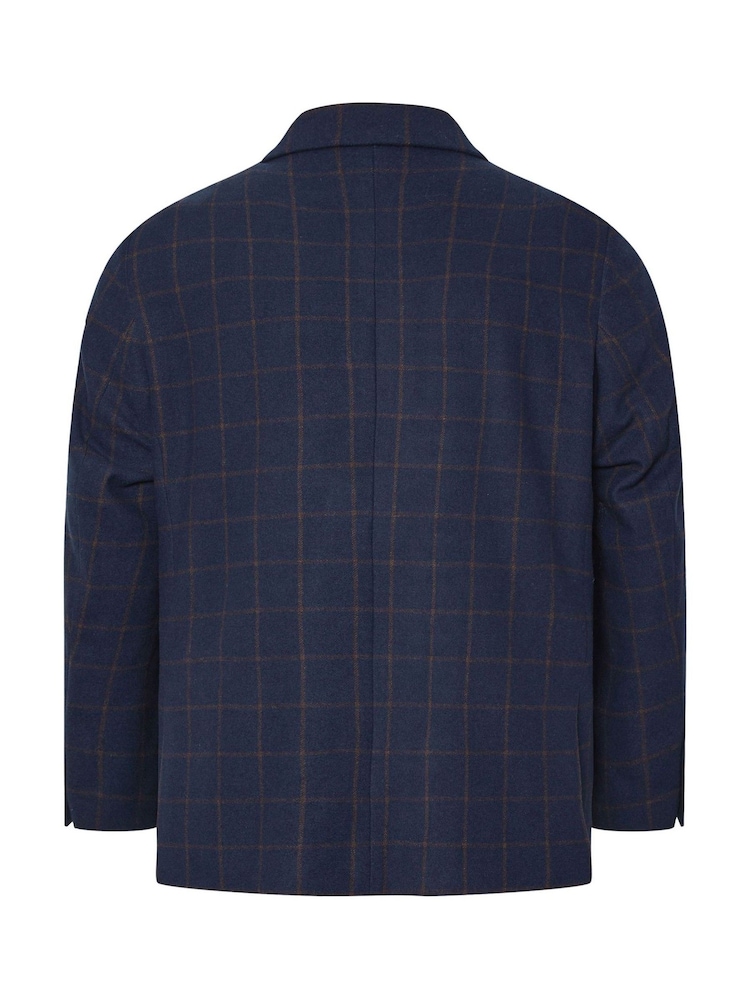 BadRhino Big & Tall Blue Tweed Suit Jacket - Image 4 of 5