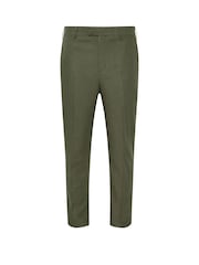 BadRhino Big & Tall Green Linen Suit Trousers - Image 1 of 2
