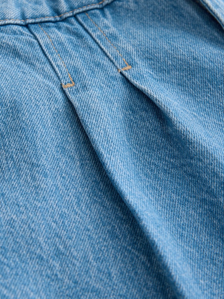 Mid Blue Denim Denim Cotton Shorts - Image 8 of 8 Mid Blue Denim Denim Cotton Shorts - Image 8 of 8
