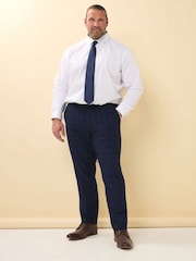 BadRhino Big & Tall Blue Tweed Suit Trousers - Image 2 of 7