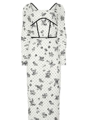 Star by Julien MacDonald White Lace Print Dress - Image 6 of 6