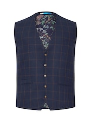 BadRhino Big & Tall Blue Tweed Waistcoat - Image 6 of 6