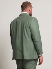 BadRhino Big & Tall Green Textured Suit Jacket - Image 3 of 7