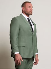 BadRhino Big & Tall Green Textured Suit Jacket - Image 5 of 7