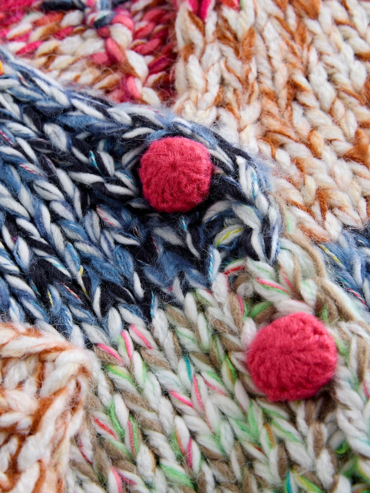 Multi Patchwork Hand Stitch Cardigan - Image 2 of 3