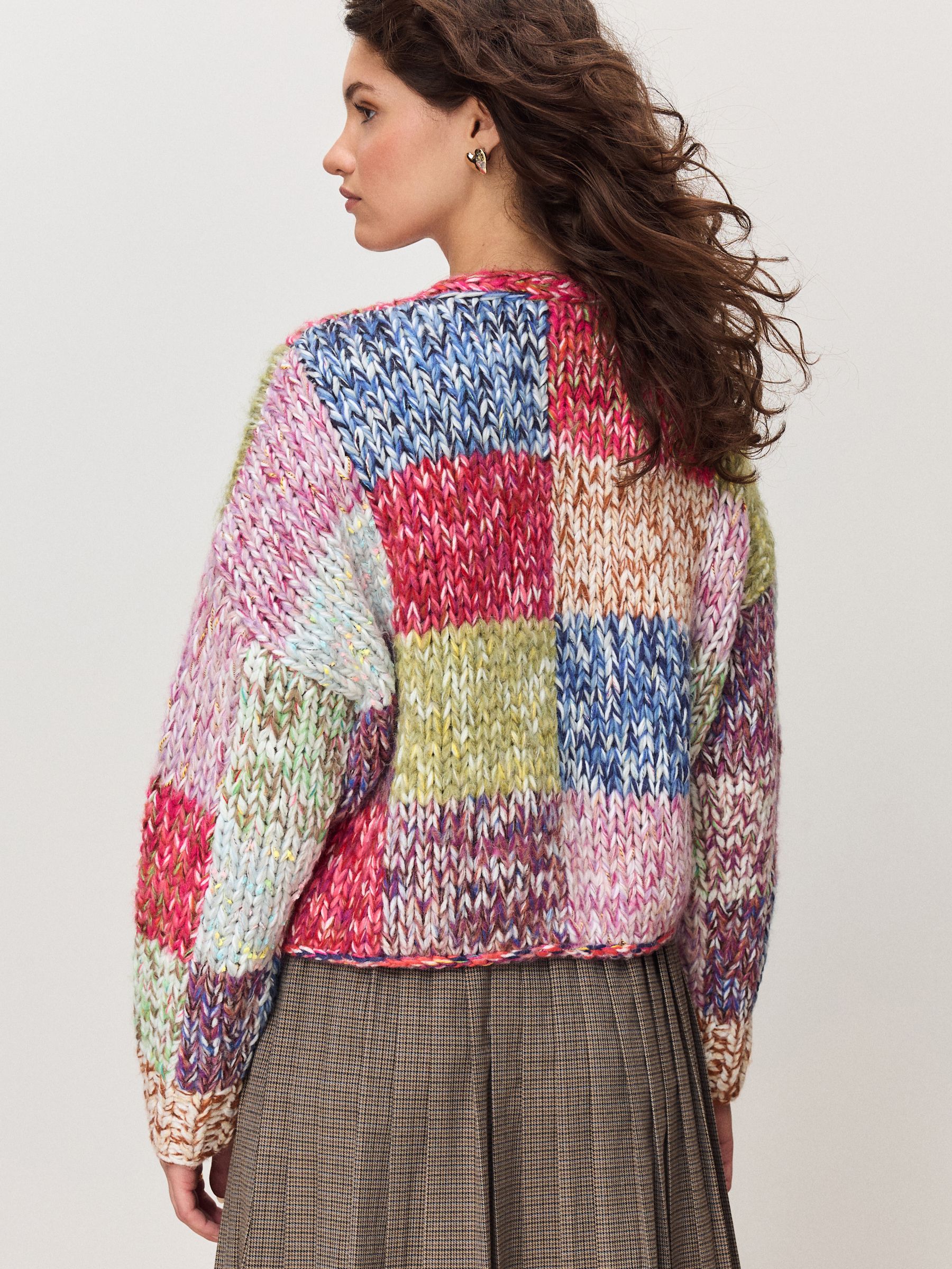Buy Multi Patchwork Hand Stitch Cardigan from the Next UK online shop