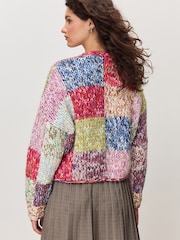 Multi Patchwork Hand Stitch Cardigan - Image 4 of 8