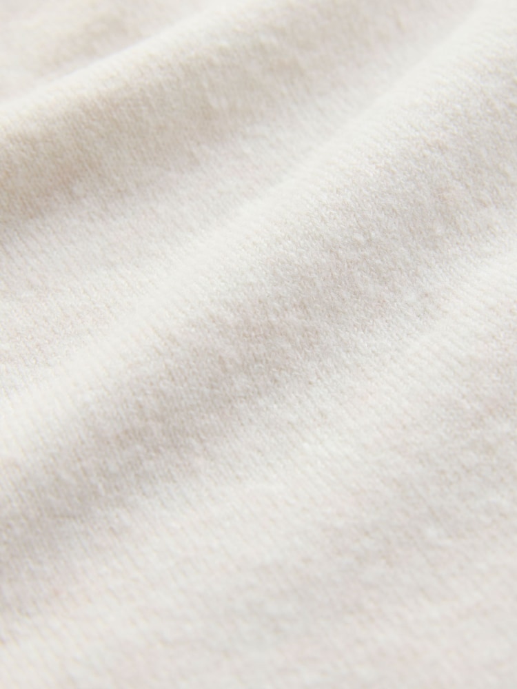 Ecru Embroidered Supersoft V-Neck Cardigan With Pockets - Image 4 of 4 Ecru Embroidered Supersoft V-Neck Cardigan With Pockets - Image 4 of 4