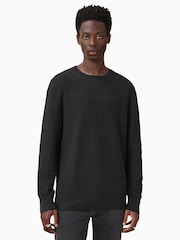 AllSaints Black Hayes Crew Jumper - Image 4 of 8