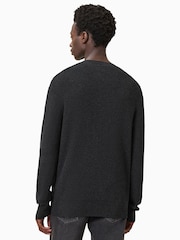 AllSaints Black Hayes Crew Jumper - Image 7 of 8