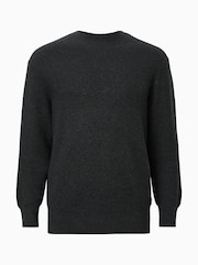 AllSaints Black Hayes Crew Jumper - Image 8 of 8